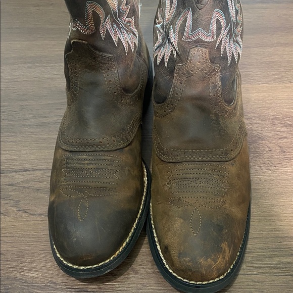 Ariat Women’s Heritage Stockman Driftwood Brown Western Boots 9.5B - Picture 11 of 11